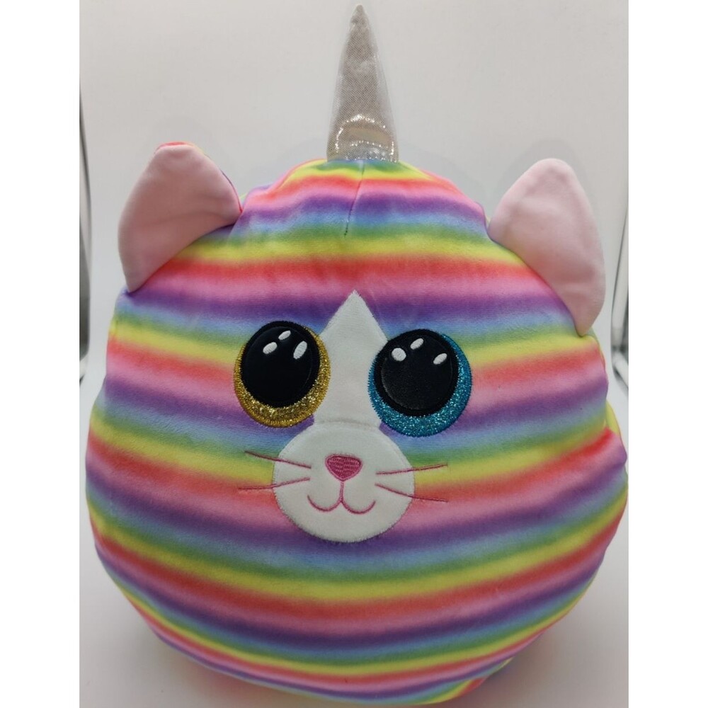2021 TY Squish-a-Boos 14" HEATHER the Cat Cushion Pillow Medium Stuffed Animal